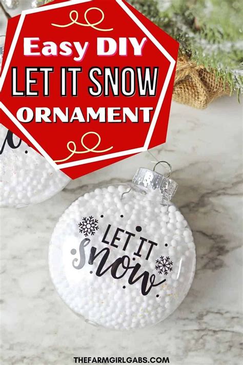 Let It Snow Ornament In 2023 Snow Ornaments Christmas Crafts For