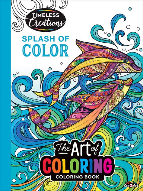 Cra Z Art Timeless Creations Coloring Book Splash Of Color 64 Pages