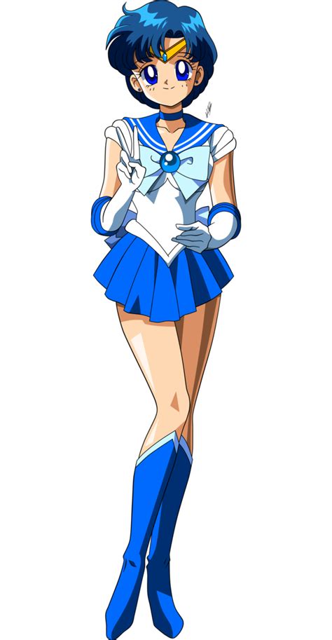 Sailor Mercury By Krizeii Sailor Mercury Marinero Manga Luna Sailor Moon Personajes