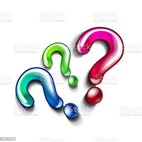 Glossy Question Marks Background Stock Illustration Download Image