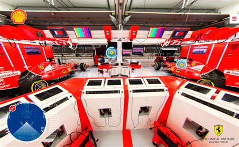 You Can Virtually Tour Ferraris F1 Garage With Shells Scuderia