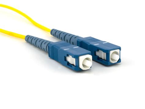 5m Singlemode Simplex Fiber Optic Patch Cable 9125 Sc To Sc
