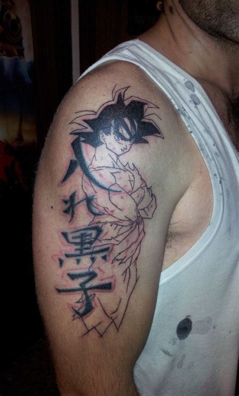 How goku and the flying nimbus needs to heal and then backgrounds will come eventually. Goku Tattoo Tattoo | Tattoos, Tattoo quotes, Goku