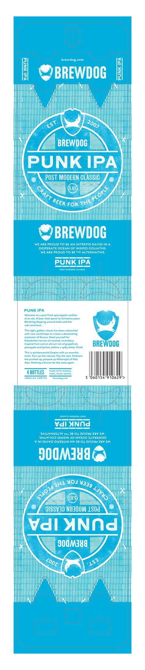 Packaging Design For Brewdog Punk Ipa 4 Pack By United Creatives