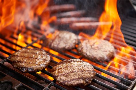 Grilling Hamburgers And Hot Dogs Stock Photo Download Image Now Istock