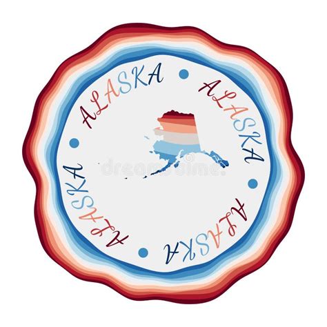 Alaska Badge Stock Vector Illustration Of Boundary 210462923