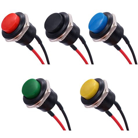 5x Green Mini 2 Pins Momentary On Off Push Button Micro Switch 6mm