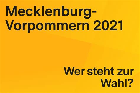 Landtagswahl Mecklenburg Vorpommern 2021 Bpbde