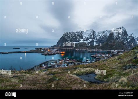 Reine At Twilight Hi Res Stock Photography And Images Alamy