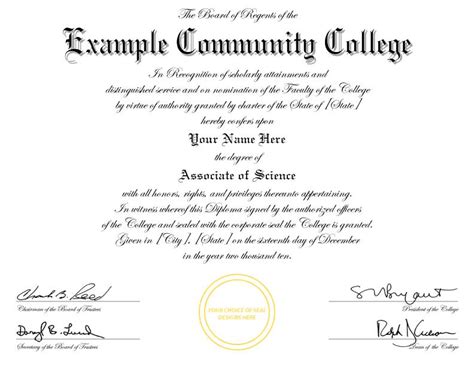 Fake Diploma Template D22