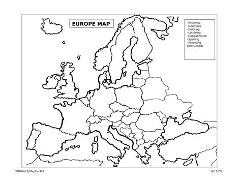 Europakarte Blanko Zum Ausdrucken