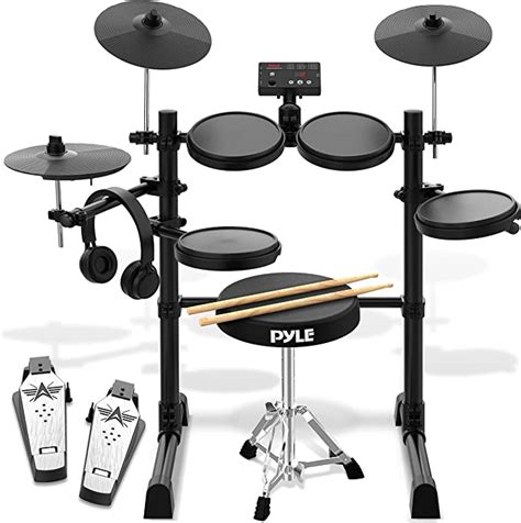Drum Machine 7 Pad Digital Drum Kit Pylepro Portable Drums Electric