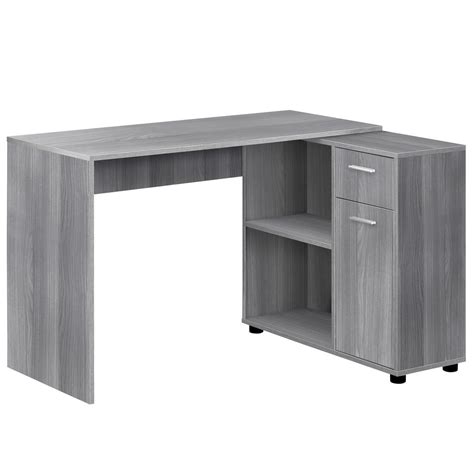 Free delivery over £40 to most of the uk great selection excellent customer service find everything for a beautiful.corner desks. COMPUTER DESK - 46"L / GREY WITH A STORAGE CABINET