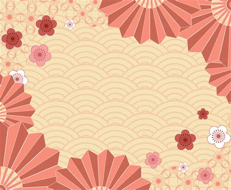 Japanese Style Abstract Background Freevectors