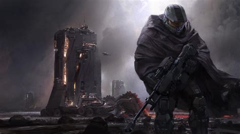 343s Original Concept Art For Master Chief In Halo 5 Was So Cool Rhalo