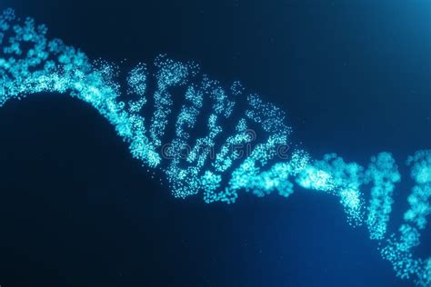 Digital DNA Molecule Structure Concept Digital Code Human Genome DNA