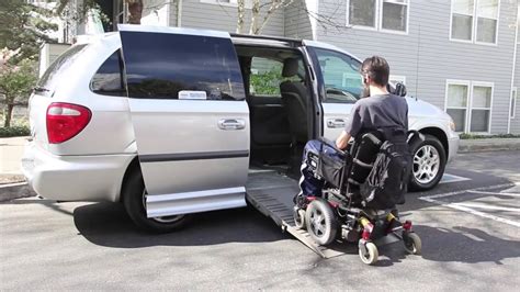 Driving Demonstration Of A Handicap Minivan Wheelchair Accessible Van