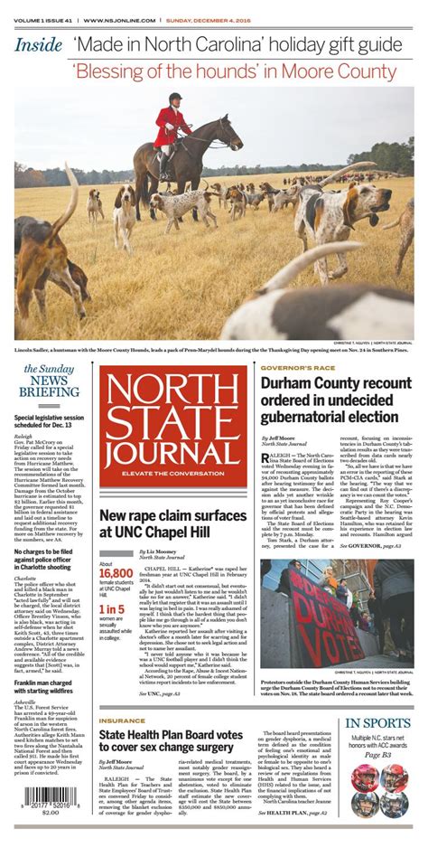 North State Journal Vol 1 Issue 41 By North State Journal Issuu