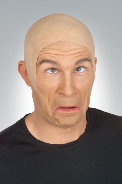 Latex Bald Wig Bald Cap Flesh Skin Bald Scalp Adult Halloween Costume Accessory Ebay