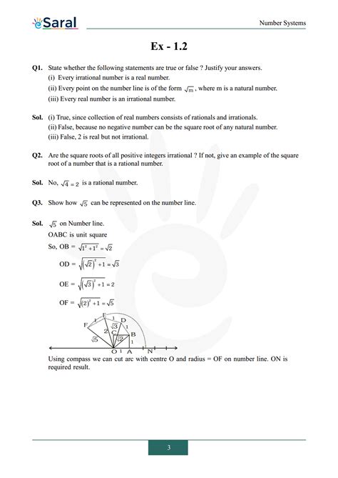 Ncert Solutions For Class 9 Maths Chapter 1 Exercise 12 Number