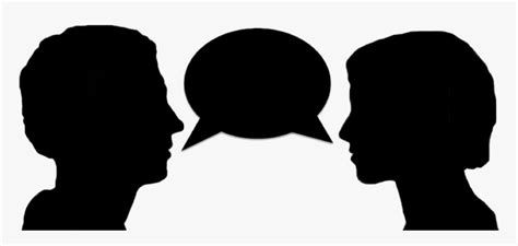 Talking Head Silhouette At Clipart People Talking Silhouette Hd Png