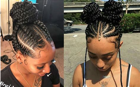 Would you like to try a new elegant hairstyle? How To Do A Single Braided Bun with Straight Hair Weaves ...