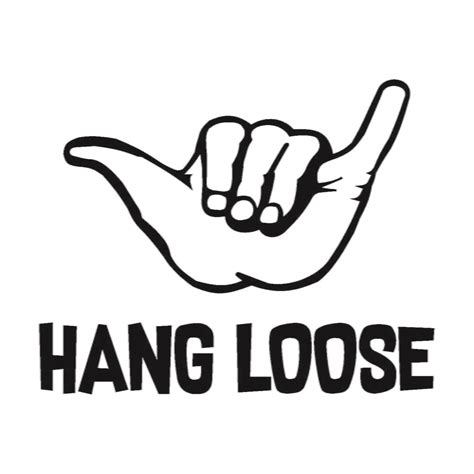 Black Hang Loose Logo Sticker By Hanglooseri Ubicaciondepersonascdmx