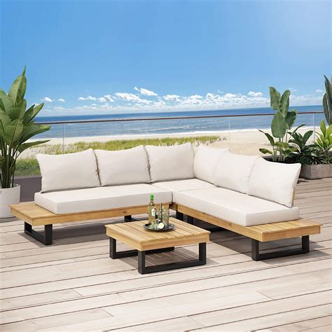 Stylish White Outdoor Sofa Sectional Interior Design Ideas