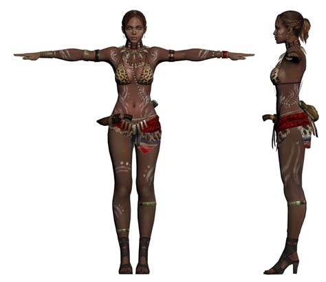 Pc Computer Resident Evil 5 Sheva Alomar Tribal The Models