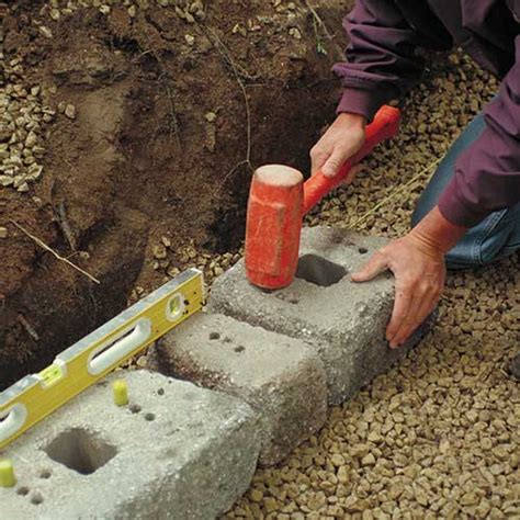 How To Install A Retaining Wall Rcp Block And Brick