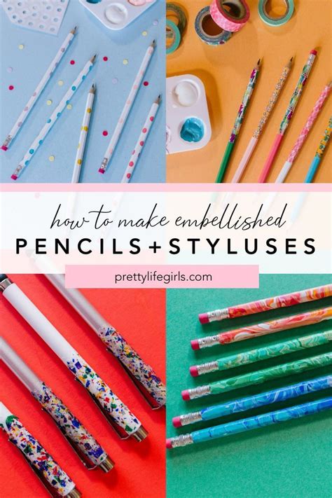 Back To School Crafts How To Make Embellished Pencils 3 Ways The
