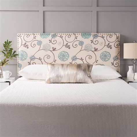 Dreamy Floral Fabric Headboard Only 130 On Sale Queen Upholstered