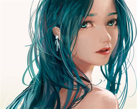 Hintergrundbilder Gesicht Modell lange Haare Anime Mädchen blau schwarzes Haar Vocaloid