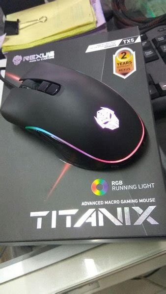 Jual Mouse Gaming Titanix Rexus Tx5 Rgb Macro Di Lapak Digitalcity