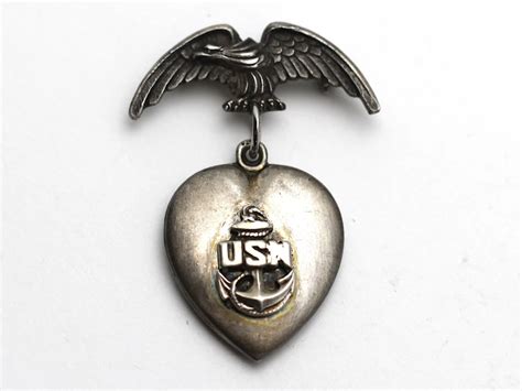 Wwii Era Vintage Sweetheart Pin Navy Brooch Vb130 Sweetheart