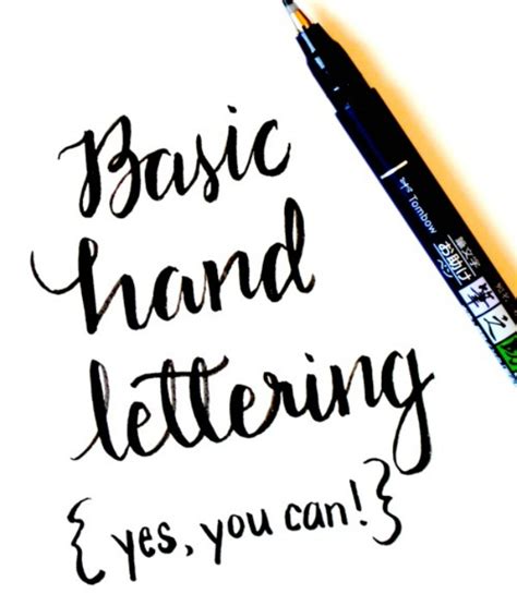Basic Hand Lettering Tutorial For Beginners