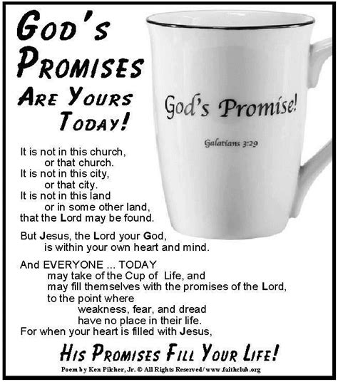 Gods Promises Are Yours Today His Promises Fill Your Life Amen