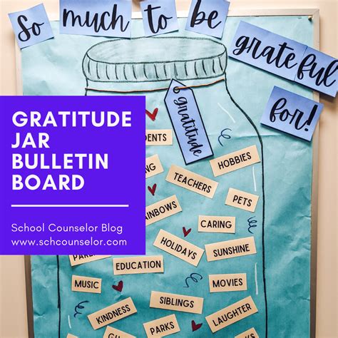 Gratitude Jar Bulletin Board