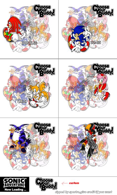 Dreamcast Sonic Adventure Tgs Menu The Spriters Resource