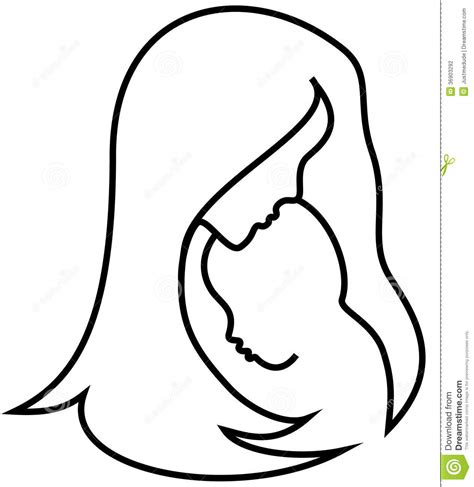 Mother And Baby Stock Vector Image Of Isolated Cute