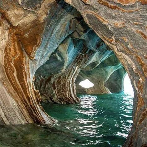 Marble Caverns Of General Carrera Lake Chile Nature Beautiful