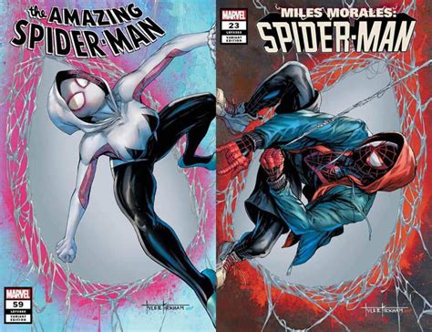 Amazing Spider Man 59 And Miles Morales 23 Connecting Tyler Kirkham
