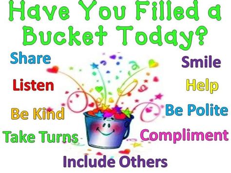 Include Others Bucket Filler Bucket Filling Bucket Filling Activities
