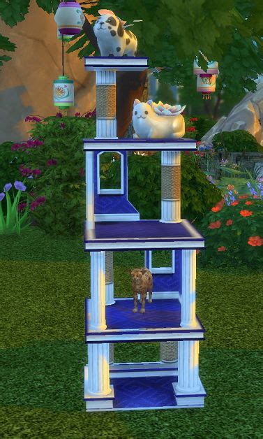 Simsworkshop Pet Stories Reward Cat Condo Functional By Biguglyhag