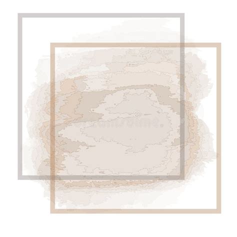 Nude Background Square On A Watercolor Background Abstract Painted
