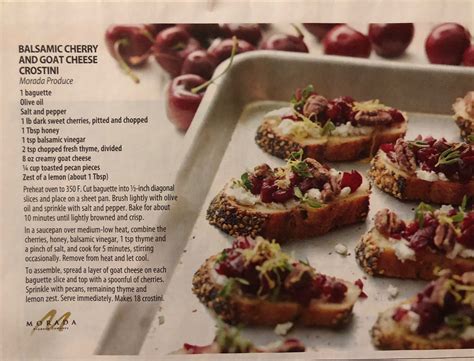 Instead of topping the mashed potatoes with chives—a classic combination—you can substitute parsley, rosemary, or thyme. Pin by Lynda Young on Hair styles | Goat cheese crostini, Balsamic cherries, Sweet cherries