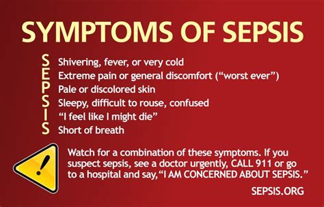 Its Important To Look For The Warning Signs Of Sepsis Spotting These