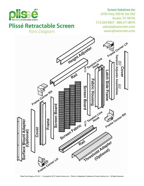 Plisse Product Specifications Retractable Screens For Doors And Windows