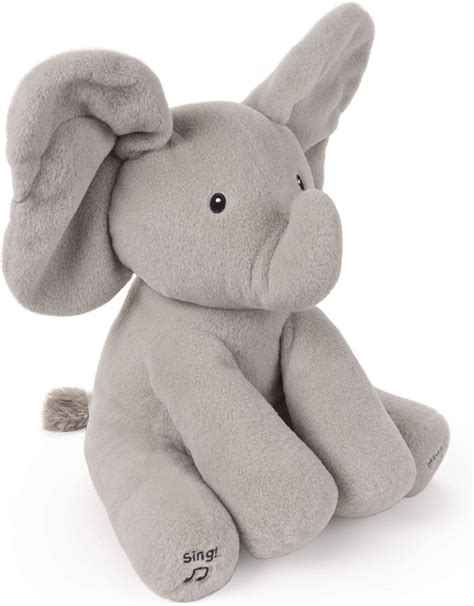 Baby Gund Animated Flappy The Elephant Stuffed Animal Plush Gray 12