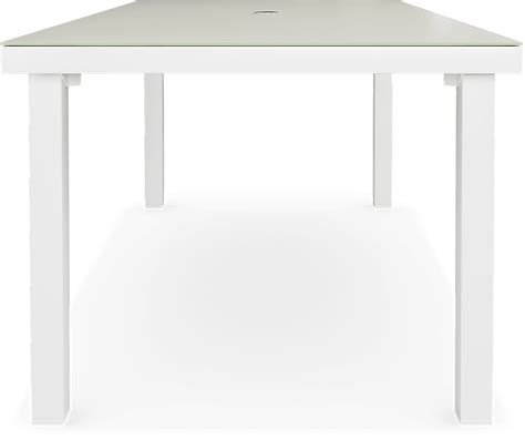 Solana White Colorswhite Aluminum Outdoor Rectangle Dining Table